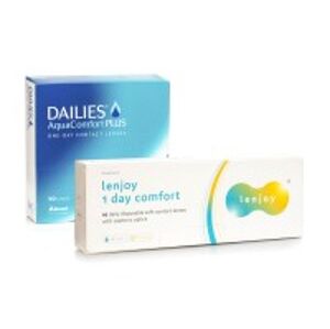 Alcon DAILIES AquaComfort Plus (90 čoček) + Lenjoy 1 Day Comfort 10 čoček zdarma