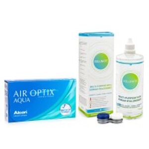 Alcon Air Optix Aqua (6 čoček) + Solunate Multi-Purpose 400 ml s pouzdrem