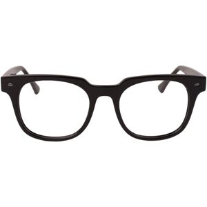 Hydra Shiny Solid Black Screen Glasses - ONE SIZE (50)
